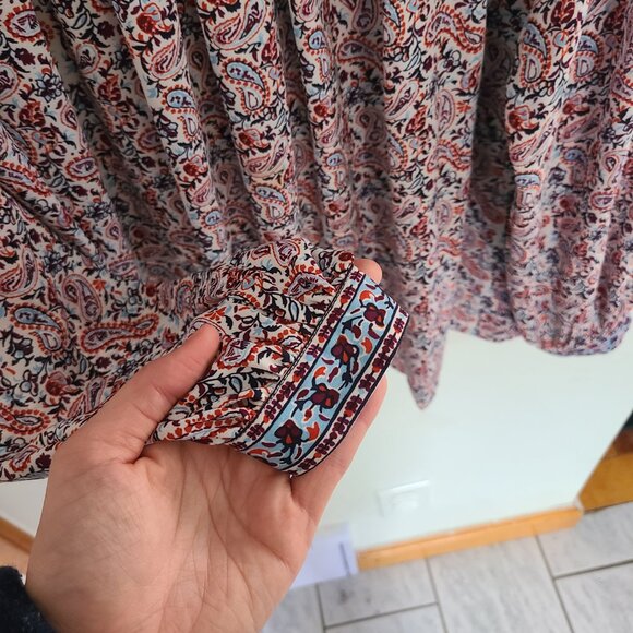 Boho Floral Paisley Blouse - Picture 5 of 7